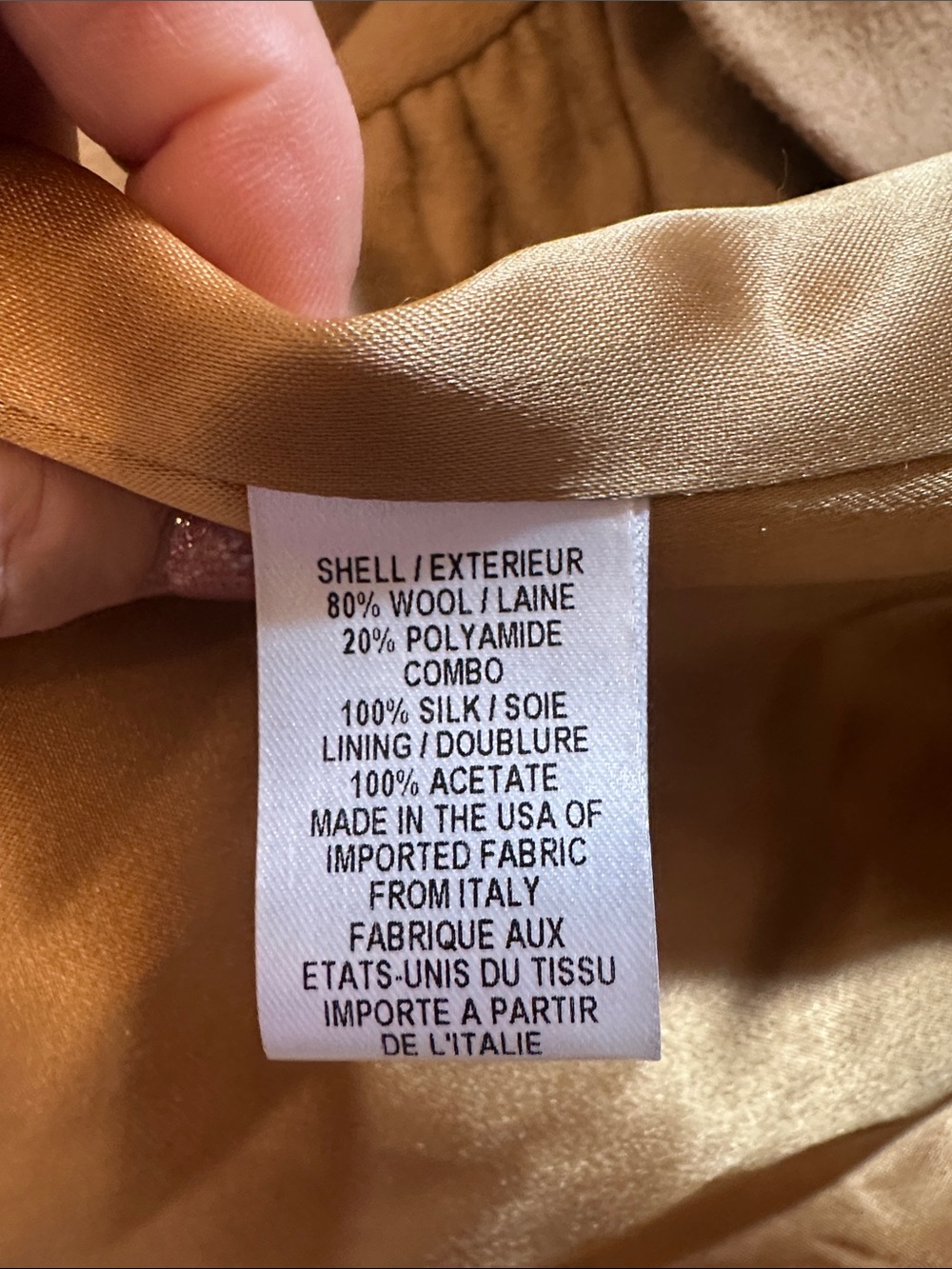 Milly Camel Ruffle-Front Blazer - Picture 2 of 4
